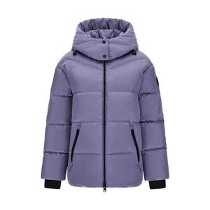 Dzseki Woolrich Satin Logo Puffer Jacket Silver Sky kép