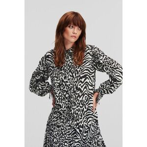 Blúz Karl Lagerfeld Animal Print Silk Shirt Karl Animal Aop White kép