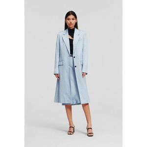 Kabát Karl Lagerfeld Soft Tailored Coat Cashmere Blue kép