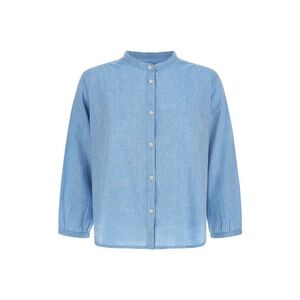 Ing Woolrich Cotton Linen Shirt Sea Breeze kép