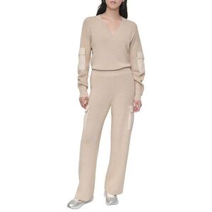 Tréningnadrág Dkny Swtr Pant W/ Satin P Chino Khaki kép