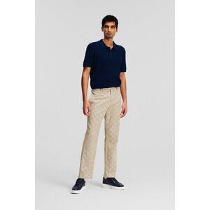 Nadrág Karl Lagerfeld Huns Pick Kl Perforated Pants Hummus kép