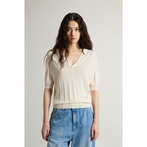 Pulóver Woolrich Super Fine Yarn Polo White kép