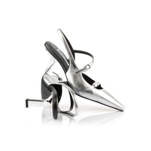 Körömcipő Karl Lagerfeld Jeans Karmel Sling Strap Pump Silver Textured Lthr kép