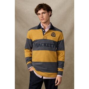 Póló Hackett London Heritage Crest Stripe Burnt Yellow kép
