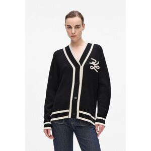 Kardigán Karl Lagerfeld Soutache Autograph Cardigan Black kép