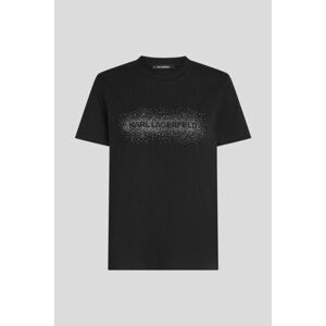 Póló Karl Lagerfeld Logo Rhinestone T-Shirt Black kép