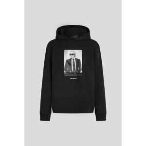 Melegítő Felső Karl Lagerfeld Portrait Hoodie Black kép