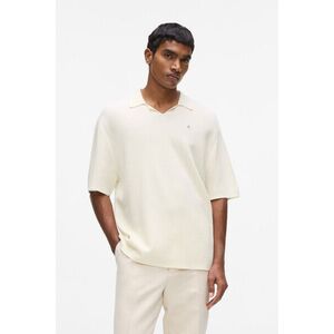 Pulóver Karl Lagerfeld Knitted Boxy Kl Top Cannoli Cream kép