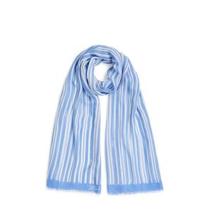 Sál Karl Lagerfeld K/Signature Stripe Scarf Silver Lake Blue kép