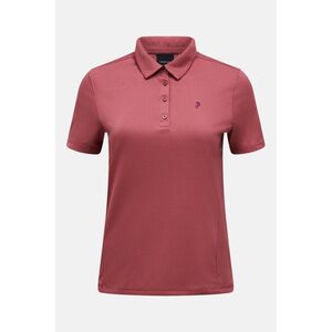 Póló Peak Performance Alta Polo Women Wild Rouge/Sand Fog Melange kép