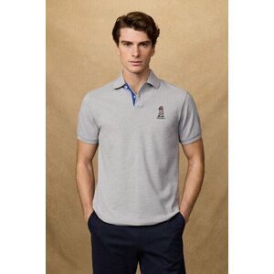 Póló Hackett London Heritage Harry Polo Light Grey Marl kép