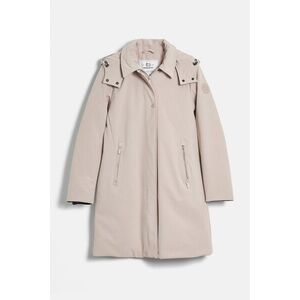Kabát Woolrich Firth Down Hooded Trench Light Taupe kép