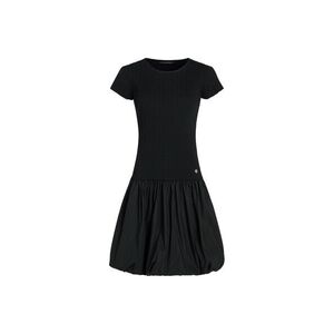 Ruha Karl Lagerfeld Fabric Mix Balloon Dress Black kép