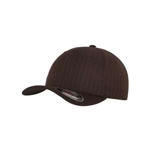 Flexfit Sapkák 'PINSTRIPE' barna / fehér kép