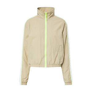 Urban Classics Átmeneti dzseki bézs / neonzöld / fehér kép