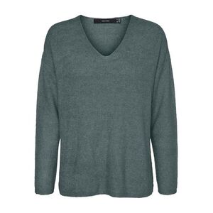 VERO MODA Pulóver 'Lefile' sötétzöld kép