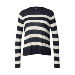 VERO MODA Pulóver 'Nova' éjkék / fehér kép