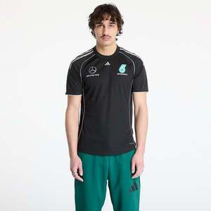 Mez adidas x Mercedes AMG Petronas F1 Team Mechanics Jersey Black/ Black/ Reflective Silver M kép