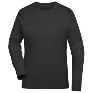 Daiber Női funkcionális, hosszú ujjú póló JN521 - Fekete | 2XL kép