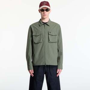 Kabát Fred Perry Ripstop Pocket Overshirt Green M kép