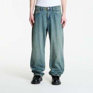 Jeans Daily Paper Faded Monogram Amba Jeans V2 Bleached Denim Blue L kép