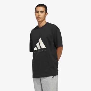 Póló adidas Basketball T-Shirt (Gender Neutral) Black/ Off White XL kép