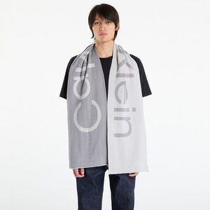 Sál Calvin Klein Bold Logo 2-Tone Wool Scarf Grey Universal kép