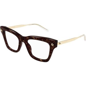 Alexander McQueen AM0484O 006 ONE SIZE (52) Havana Férfi Dioptriás szemüvegek kép