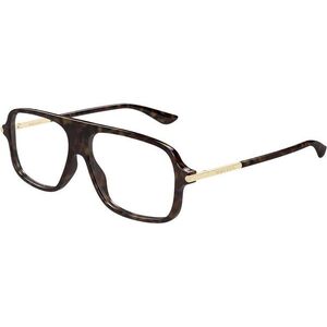 Alexander McQueen AM0555O 002 ONE SIZE (57) Havana Unisex Dioptriás szemüvegek kép