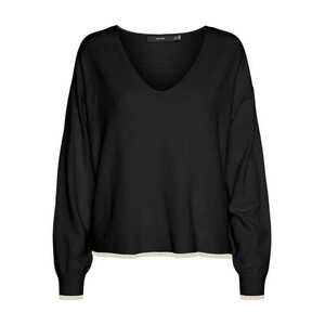 VERO MODA Pulóver 'VMBreeze' bézs / fekete kép