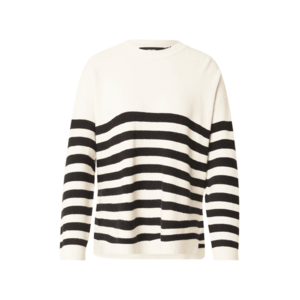 VERO MODA Pulóver 'Clover' fekete / fehér kép
