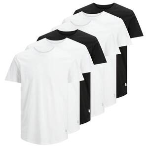 JACK & JONES Póló fekete / fehér kép