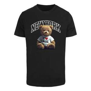 Mister Tee Póló 'New York College Bear' barna / vérvörös / fekete / fehér kép