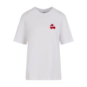 Mister Tee Póló 'Heart Cherries' sötétvörös / fehér kép