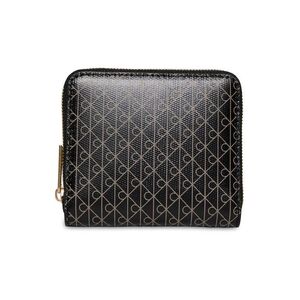 Calvin Klein Pénztárcák 'Coated Emblem Print Zip-around' bézs / fekete kép