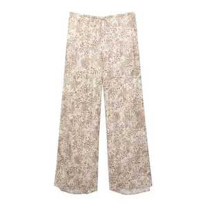 Pull&Bear Nadrág bézs / barna / fehér kép