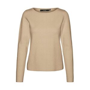 VERO MODA Pulóver 'VMGOLD NEEDLE' sötét bézs kép