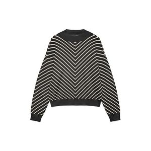 VERO MODA Pulóver 'VMCAPRICORN' fekete / fehér kép