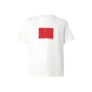 Calvin Klein Póló piros / fehér kép
