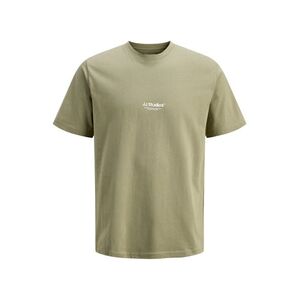 Jack & Jones Plus Póló 'JJESoho' khaki / fehér kép