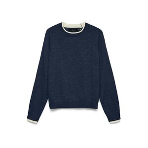 VERO MODA Pulóver 'VMWONDERFUL' tengerészkék / fehér kép