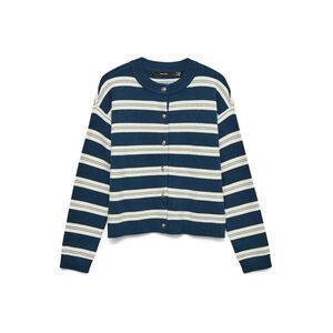 VERO MODA Kardigán 'VMGOLD' kék farmer / fehér kép