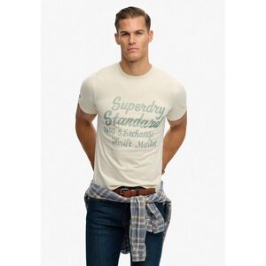 Superdry & Co Póló 'Industry Worker' ekrü / jáde kép