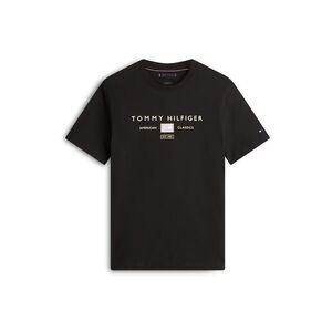 TOMMY HILFIGER Póló fekete / fehér kép