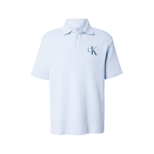 Calvin Klein Jeans Póló pasztellkék / benzin / fehér kép