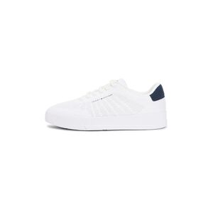 TOMMY HILFIGER Rövid szárú sportcipők 'Court' tengerészkék / fehér kép