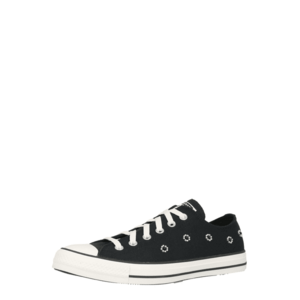 CONVERSE Rövid szárú sportcipők fekete / fehér kép