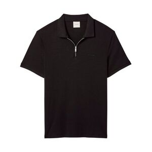 Calvin Klein Póló 'Slim Fit Quarter-zip' fekete kép