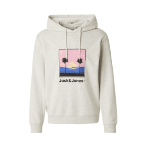 JACK & JONES Tréning póló 'JJPERRY' kék / rózsaszín / fekete / fehér melír kép
